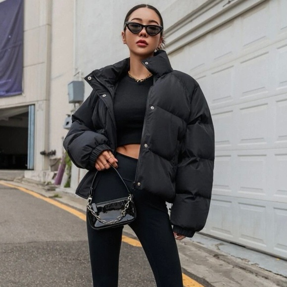 Black Puffer Jacket - Picture 6 of 11